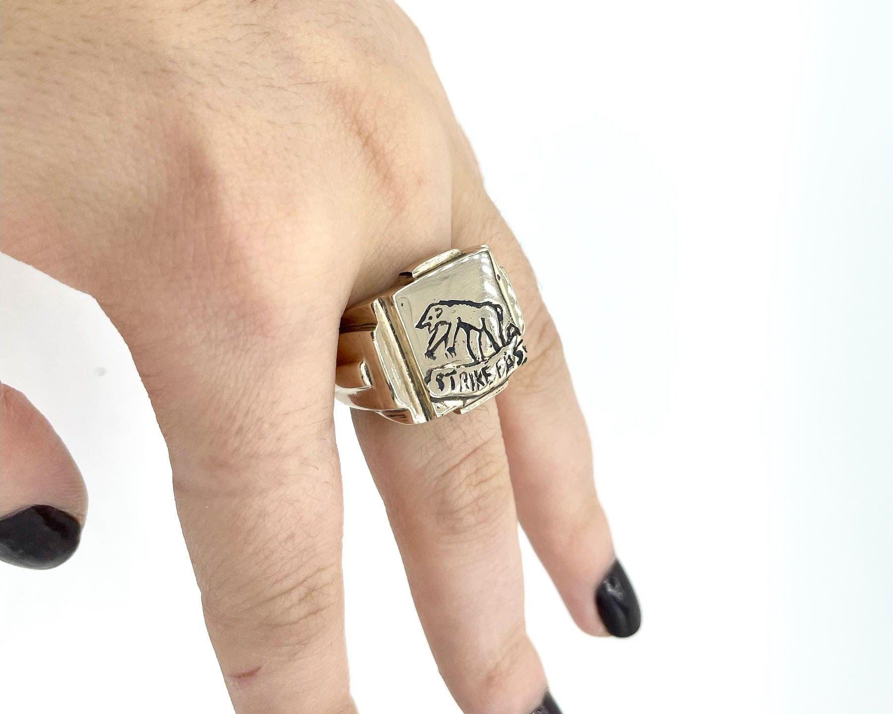 Hand-Carved Signet Rings - Image 3