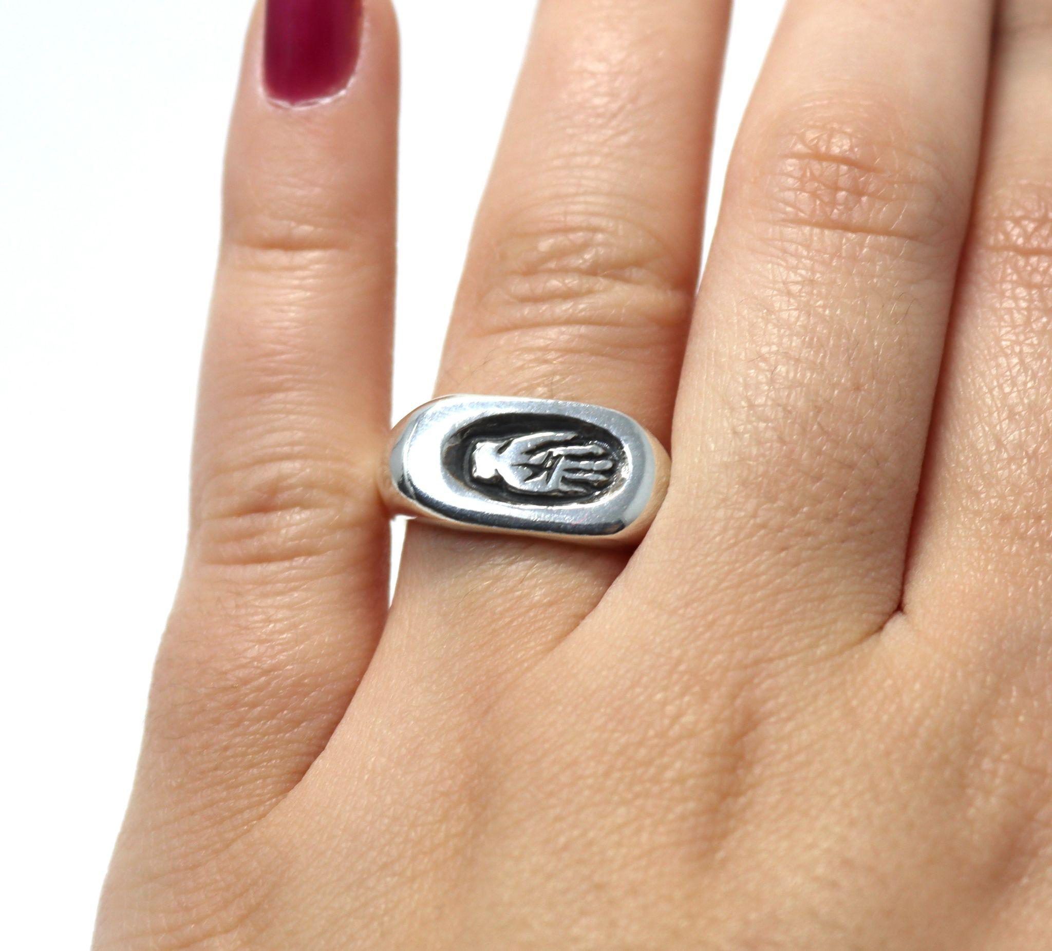 Hand-Carved Signet Rings - Image 2