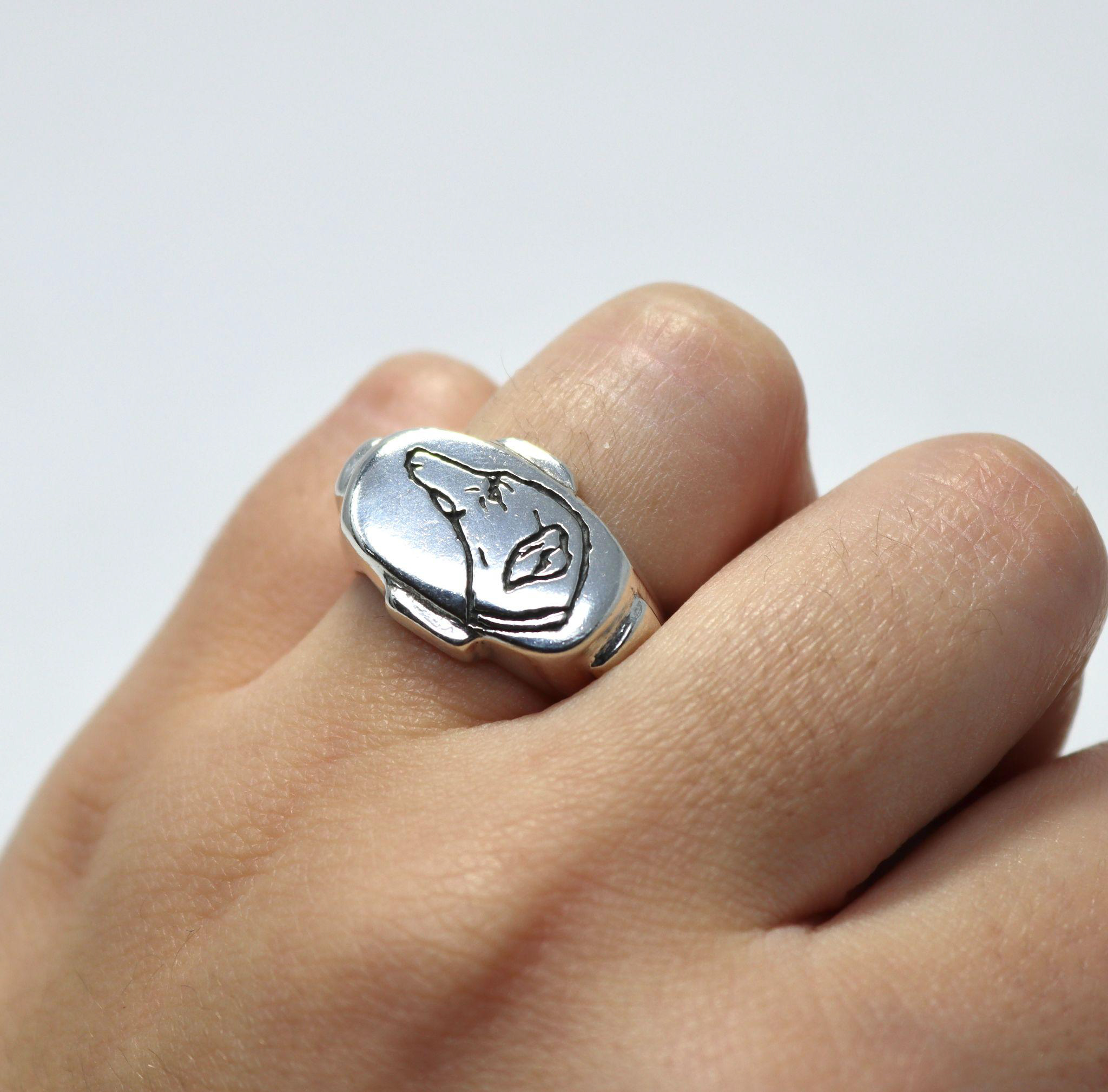 Hand-Carved Signet Rings - Image 4